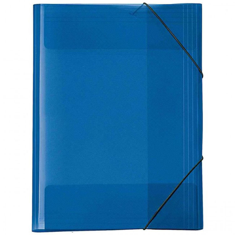 Picture of 6323- folder A3 Crystal transparent blue wit elasticband